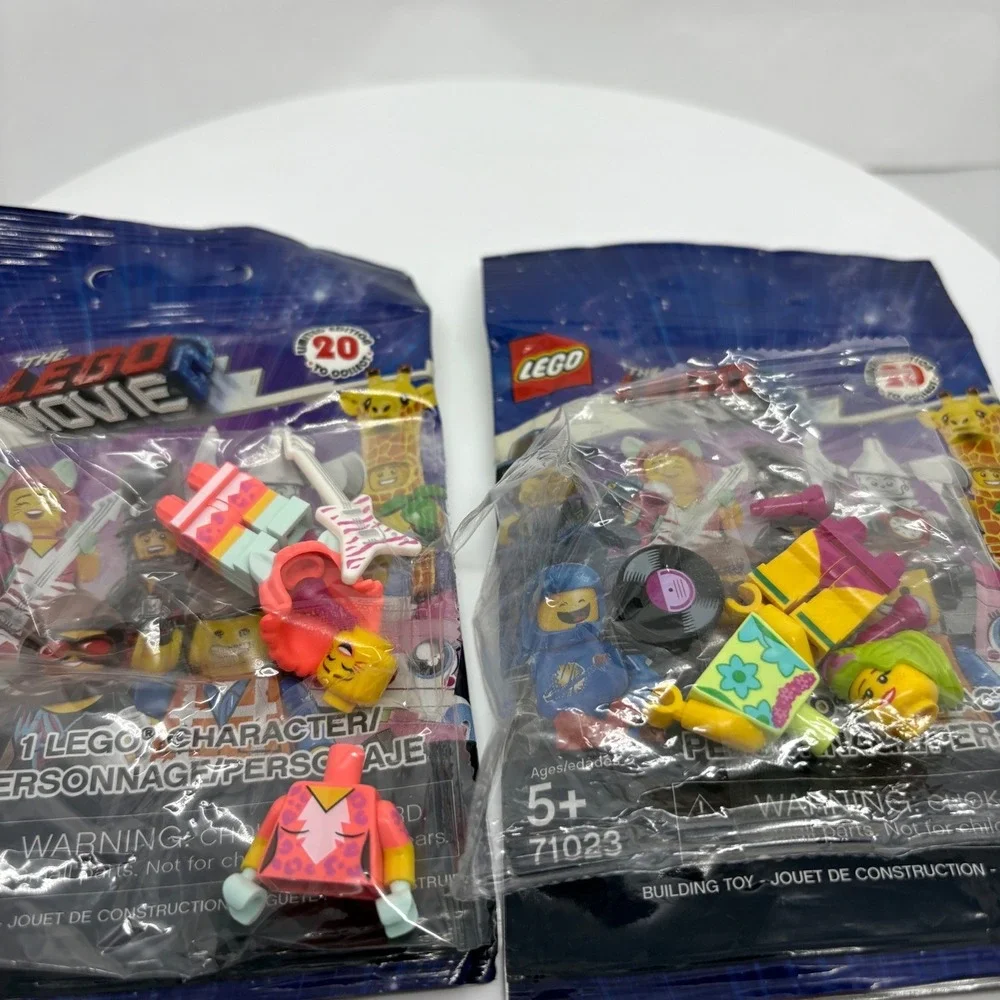 Lego The Movie Series 2 71023 Collectible Minifigure Bags Lot of 2 Opened #7 #15